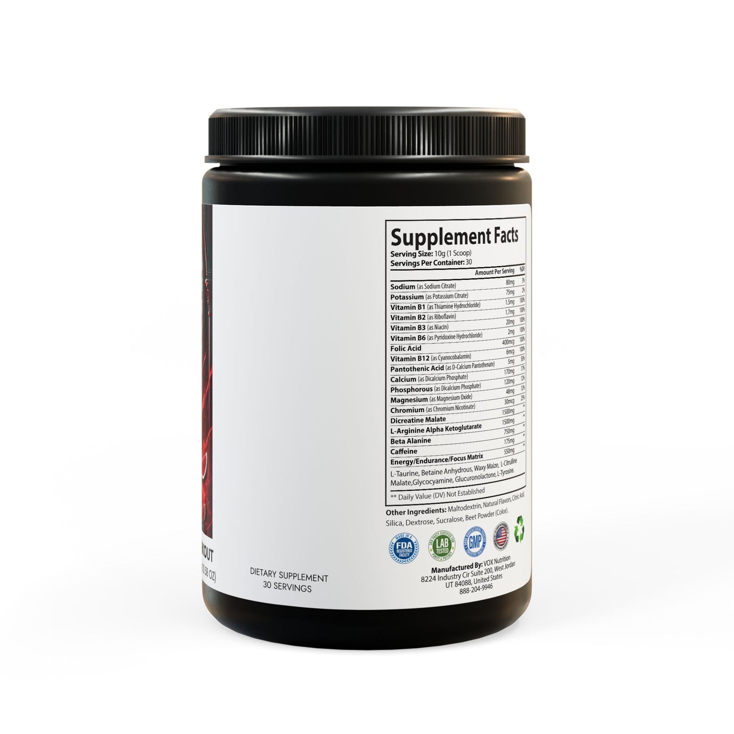 Pre-Workout Supplement, Watermelon (300g, 10.58oz) | GoreSorrow