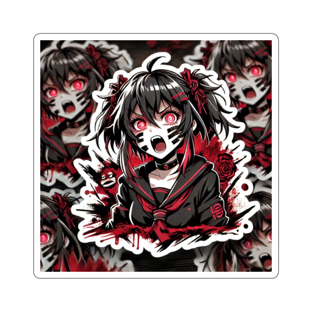 GoreSorrow Anime Mad Girl Sticker