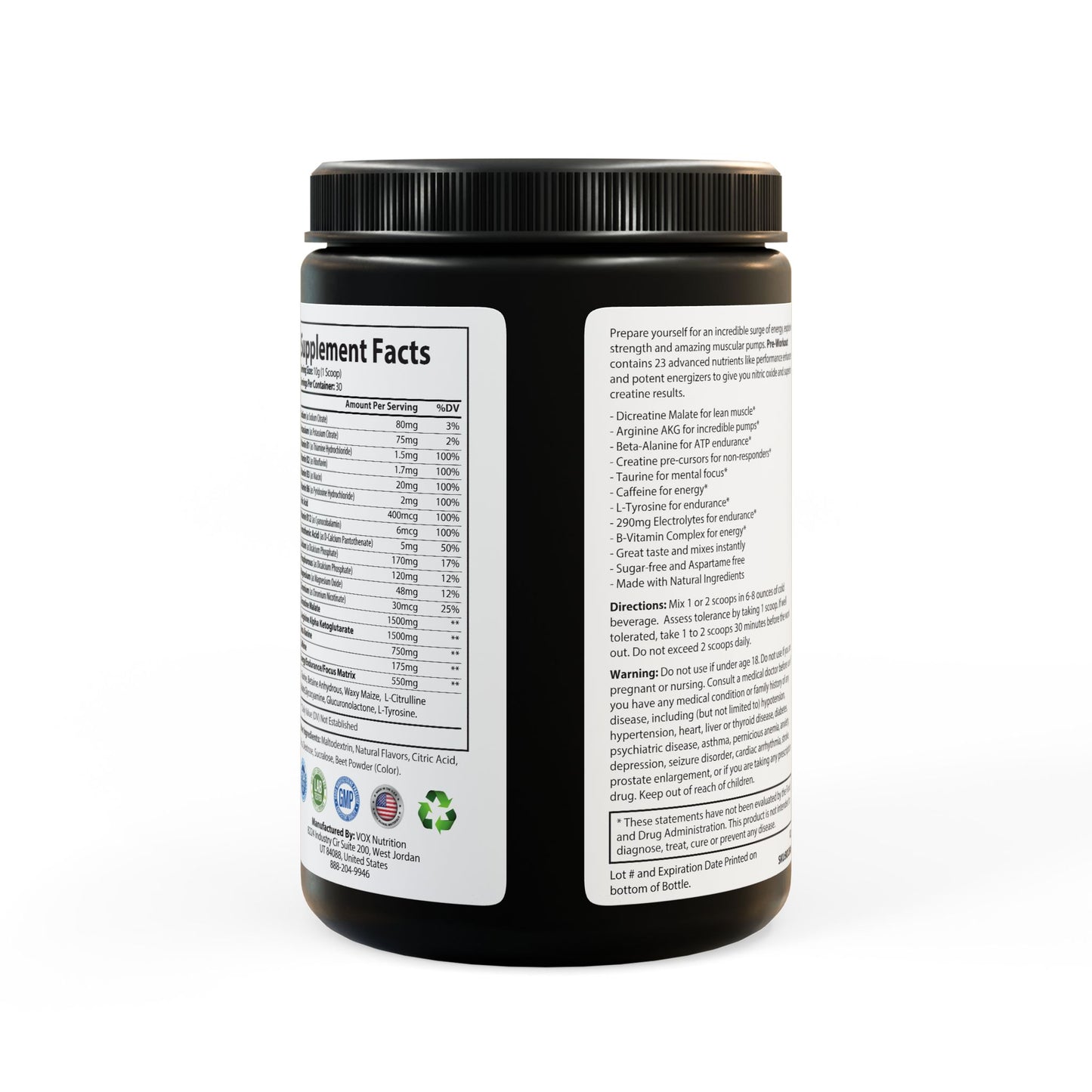 Pre-Workout Supplement, Watermelon (300g, 10.58oz) | GoreSorrow
