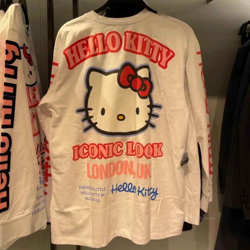 Sanrio Hello Kitty Pure Cotton T-shirt Long Sleeved