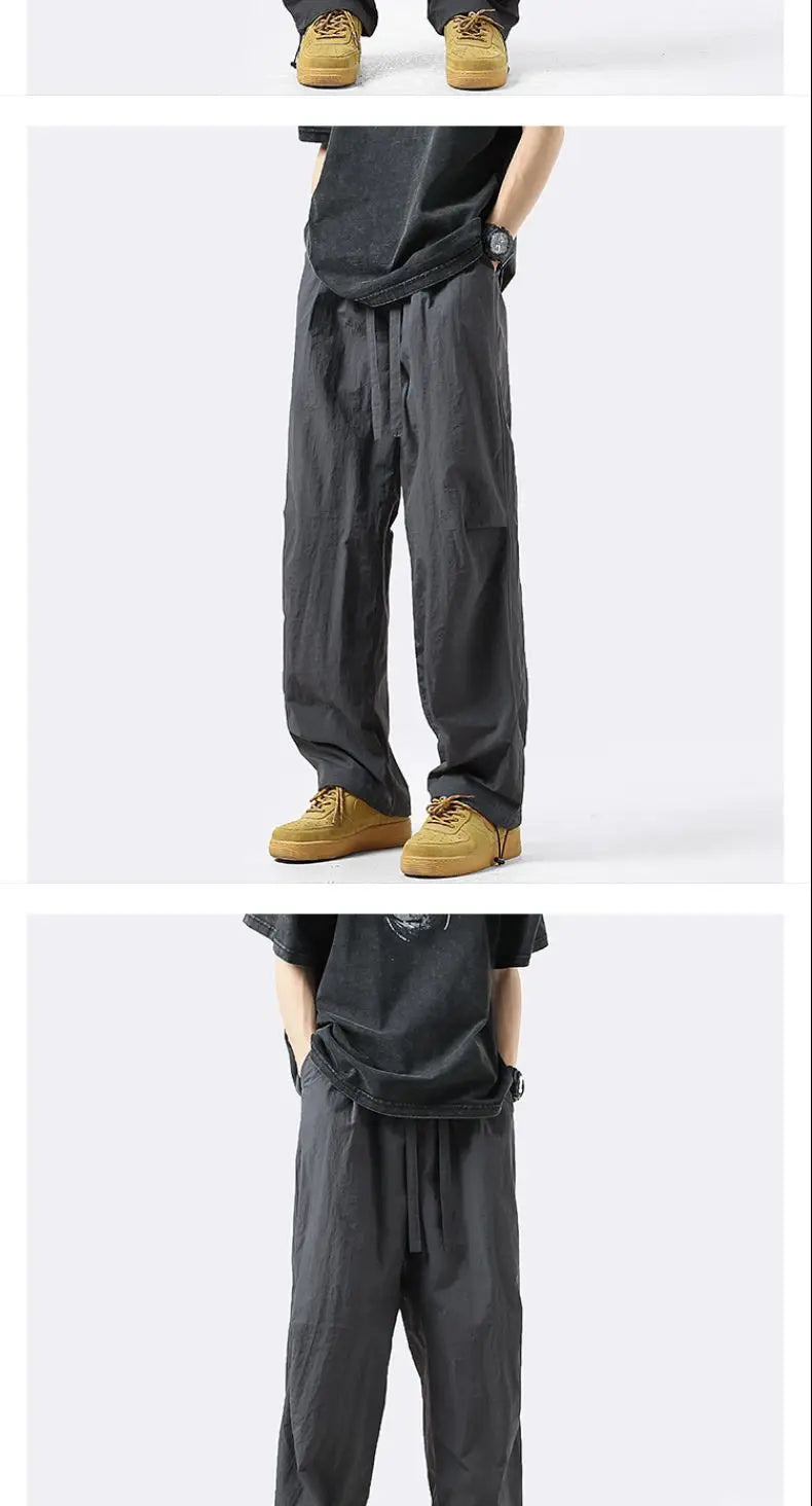 Street Casual Solid Color Thin Men's Cargo Pants