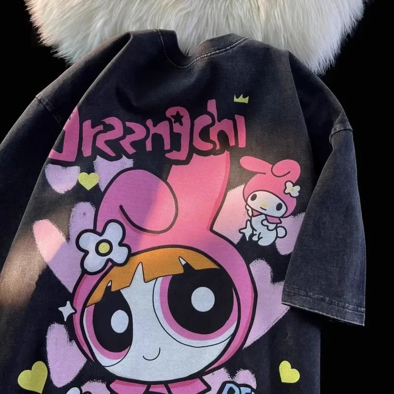The Powerpuff Girls | pure cotton cartoon short-sleeved T-shirt
