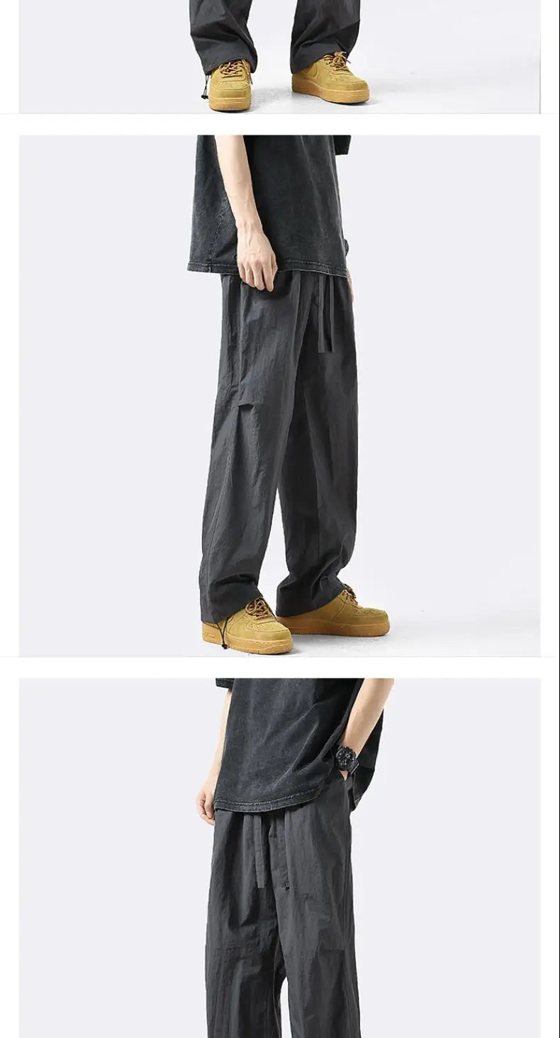 Street Casual Solid Color Thin Men's Cargo Pants