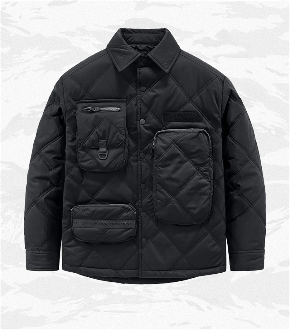 Functional Jacket Big Pocket Design Padded Jacket TeachWear