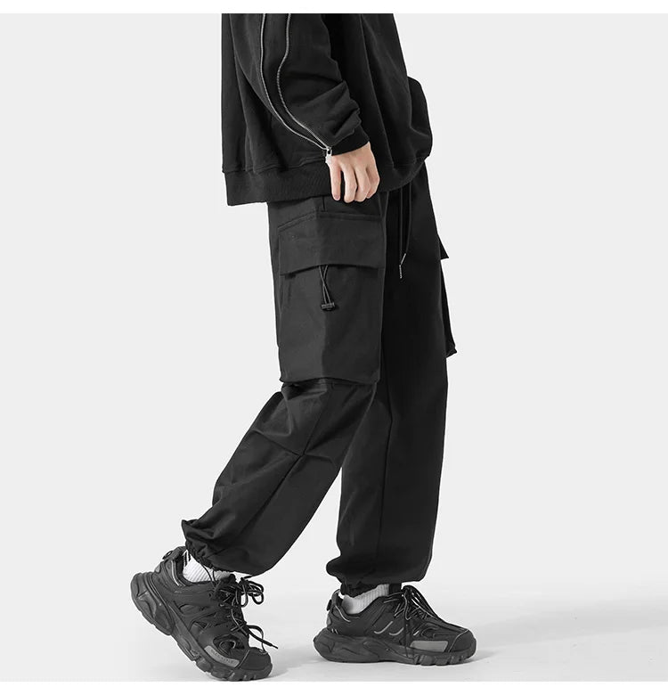 Men's Parachute Pants Side Big Pockets