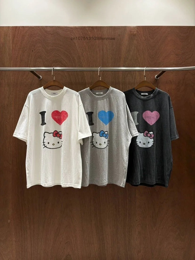 Sanrio Love Hello Kitty T-shirt Loose Oversize