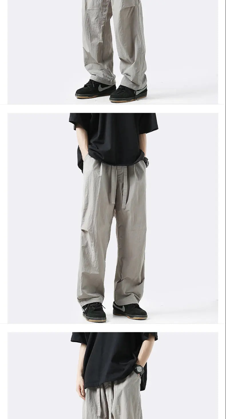 Street Casual Solid Color Thin Men's Cargo Pants