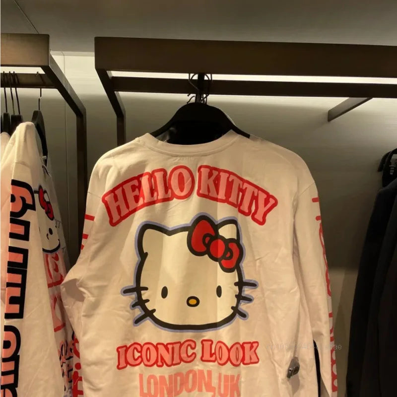Sanrio Hello Kitty Pure Cotton T-shirt Long Sleeved