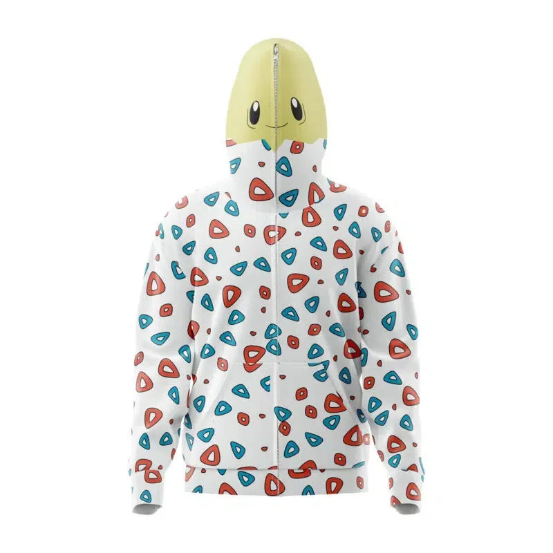 Pokemon Hoodies Zip Up To Face