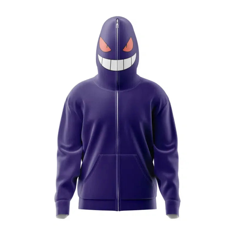 Pokemon Hoodies Zip Up To Face