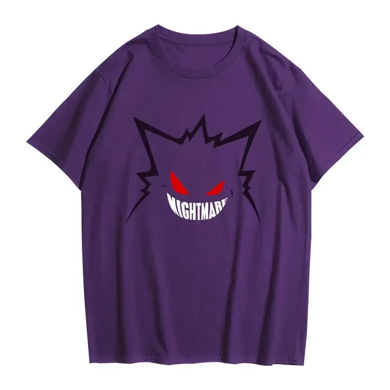 Pokemon Gengar Short Sleeve T-shirt Pure Cotton