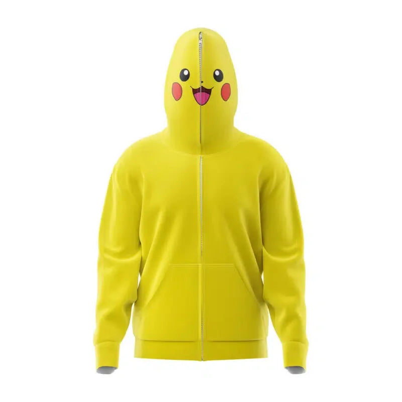Pokemon Hoodies Zip Up To Face