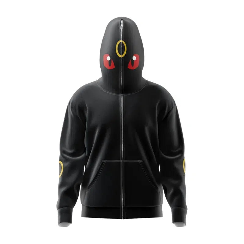 Pokemon Hoodies Zip Up To Face