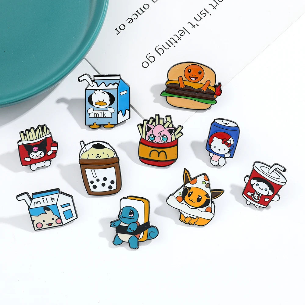 Pokemon & Hello Kitty Fast Food Pin's