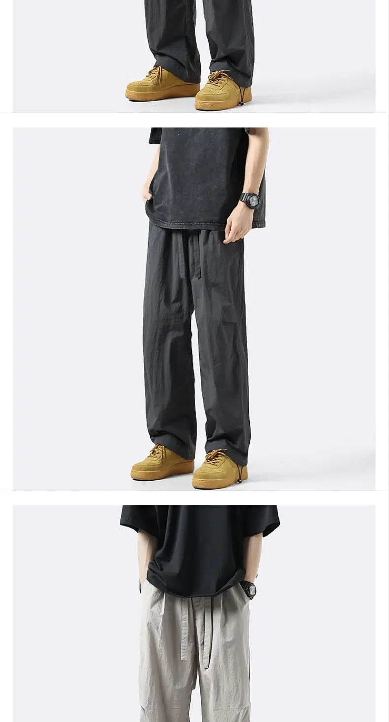 Street Casual Solid Color Thin Men's Cargo Pants