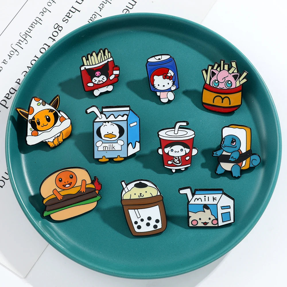Pokemon & Hello Kitty Fast Food Pin's