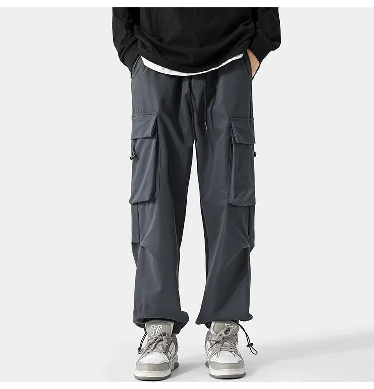 Men's Parachute Pants Side Big Pockets