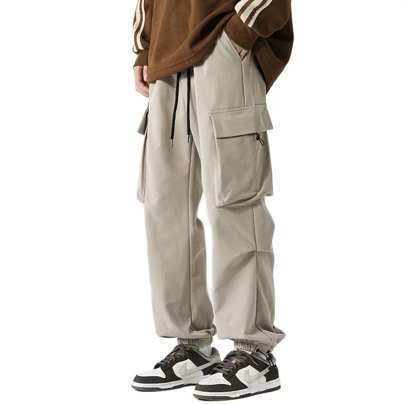 Men's Parachute Pants Side Big Pockets