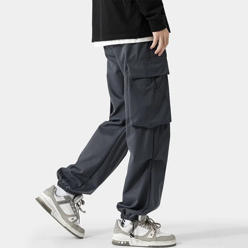 Men's Parachute Pants Side Big Pockets