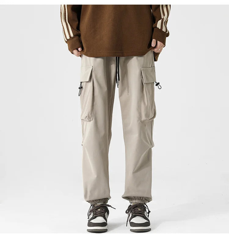 Men's Parachute Pants Side Big Pockets