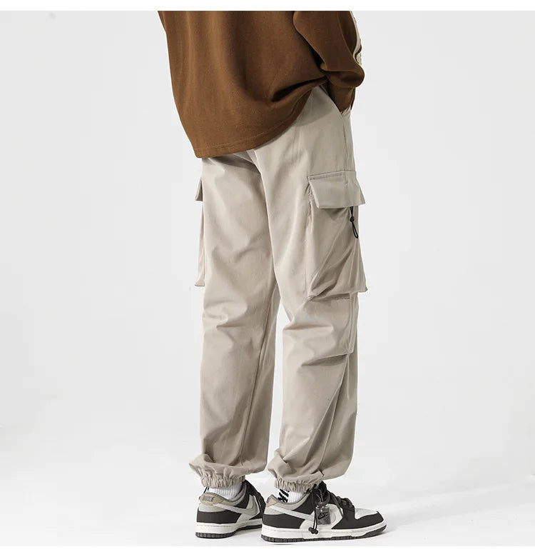 Men's Parachute Pants Side Big Pockets
