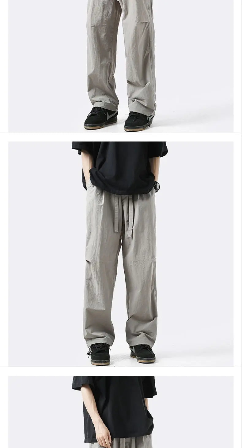 Street Casual Solid Color Thin Men's Cargo Pants