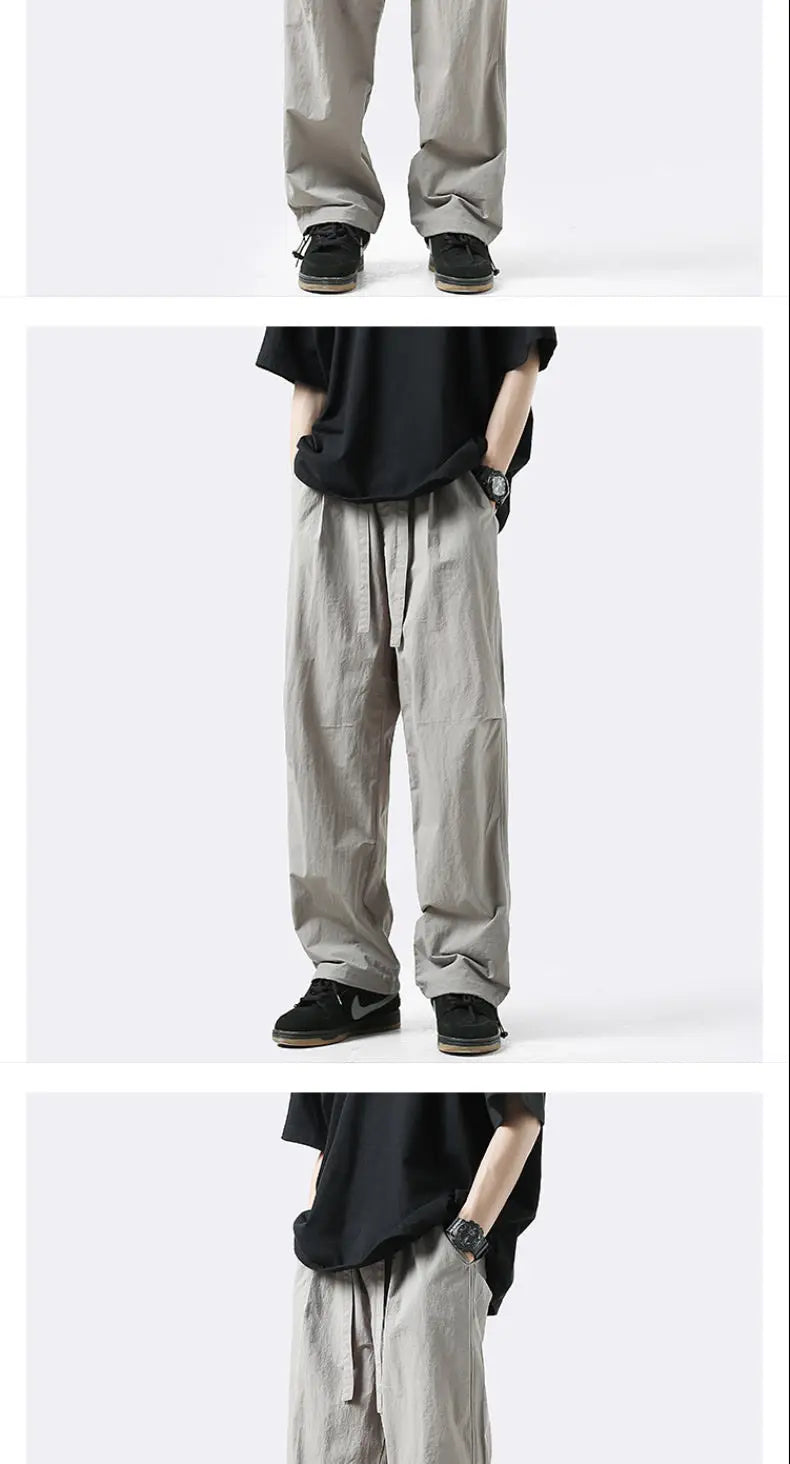 Street Casual Solid Color Thin Men's Cargo Pants
