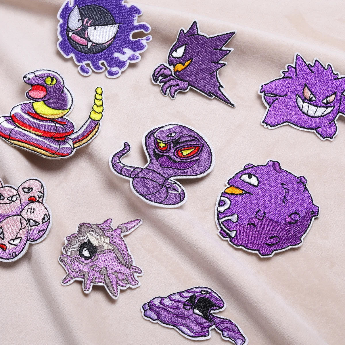 Pokemon Gengar Ekkans Ironing Embroidered Patch For on Clothes