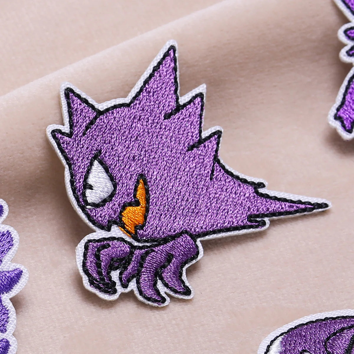 Pokemon Gengar Ekkans Ironing Embroidered Patch For on Clothes