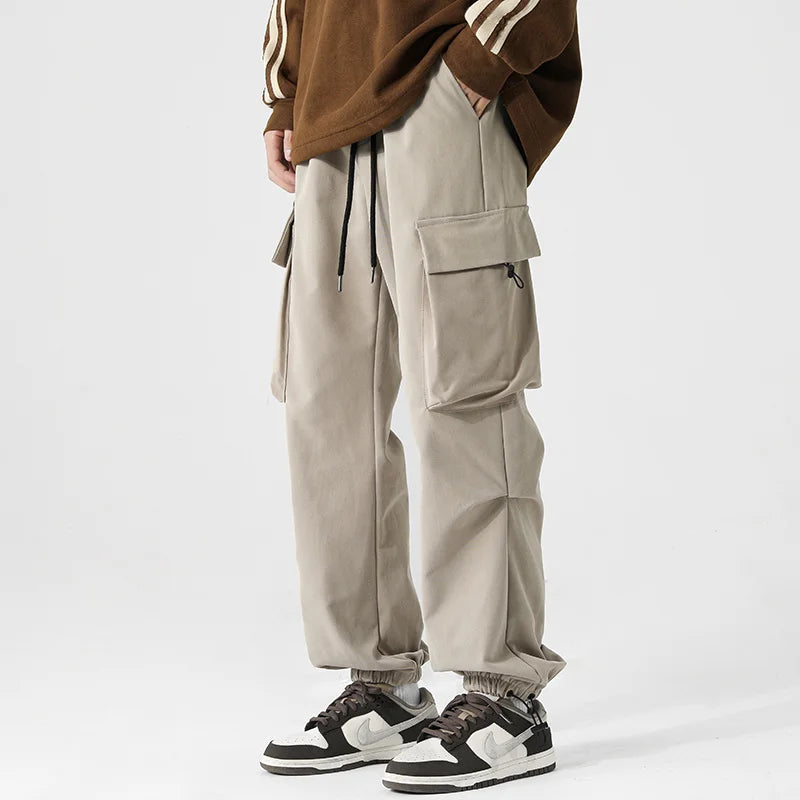Men's Parachute Pants Side Big Pockets