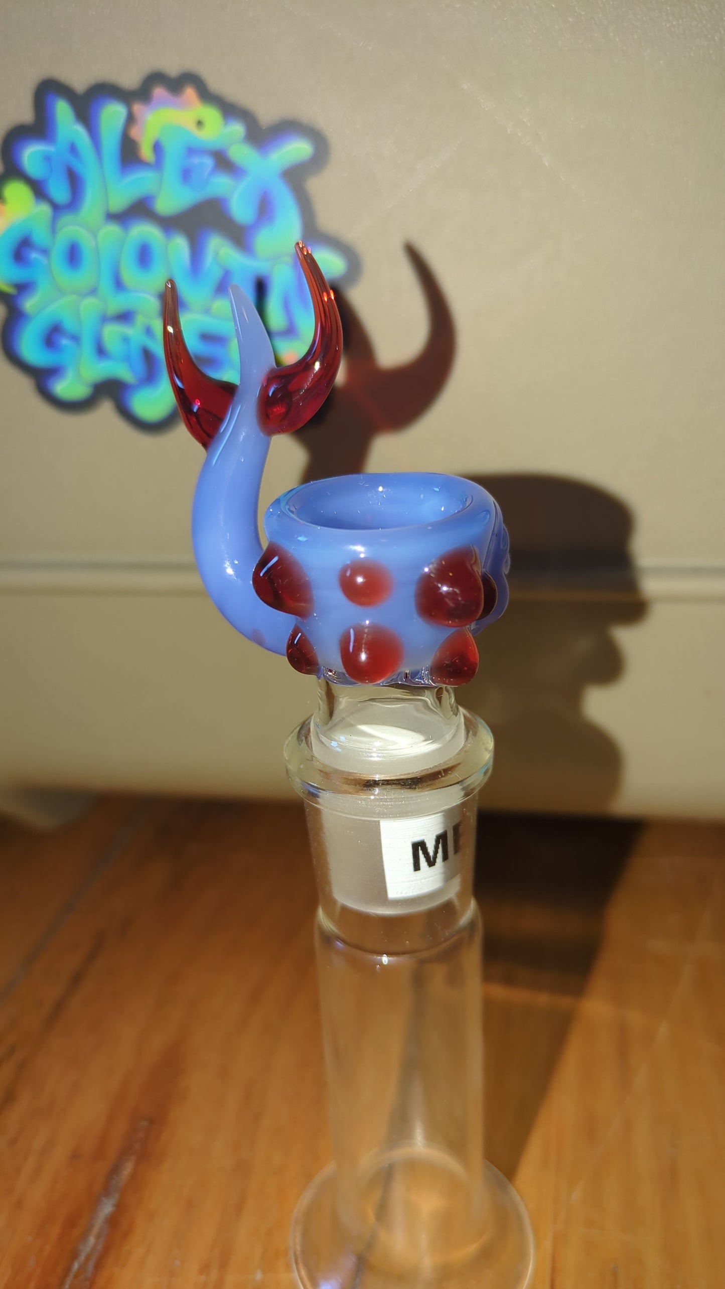 Cyan Demon Slide Red Decal