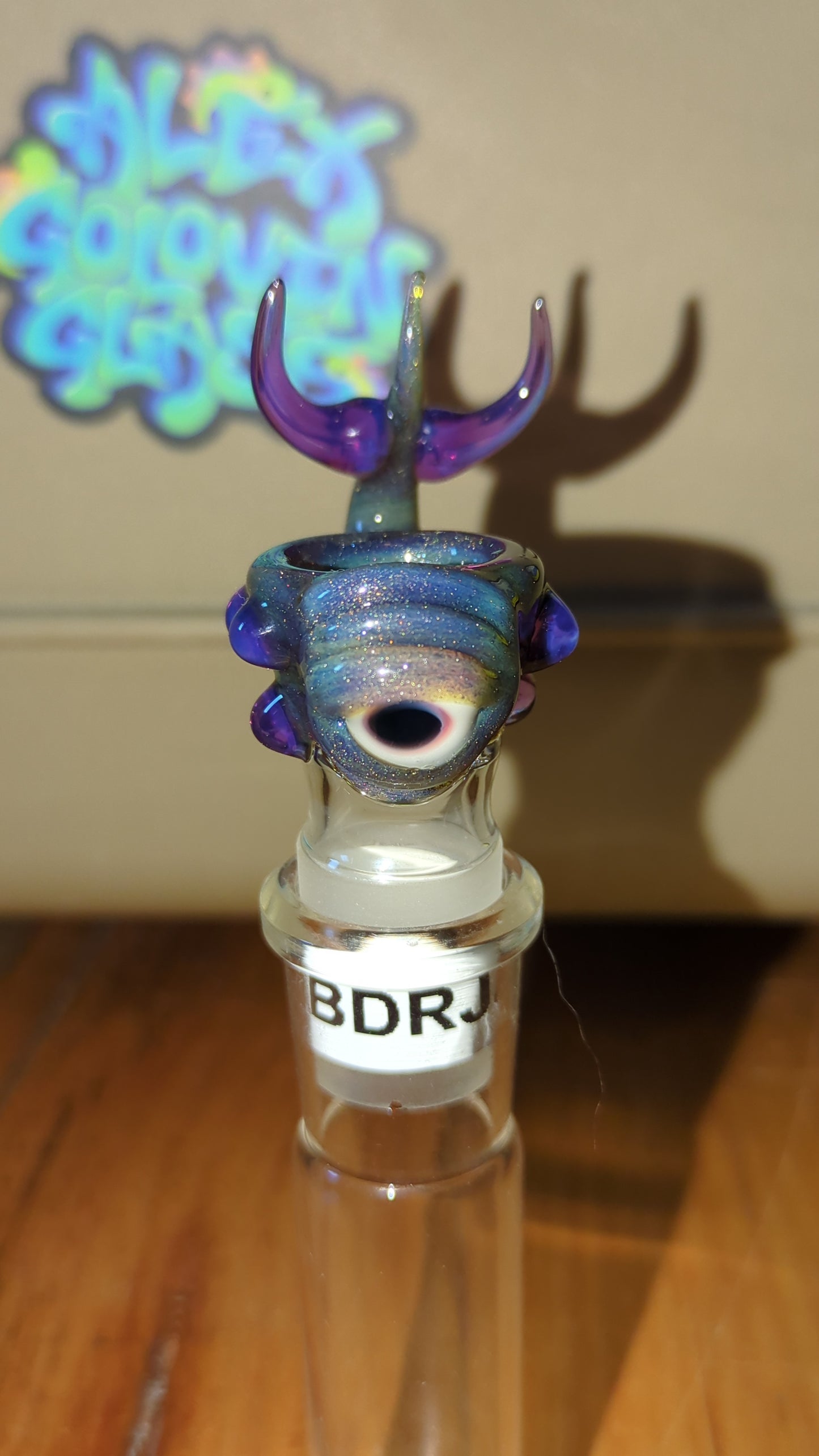 Deep Ocean Blue, sparkling grey and royal jelly monster slide