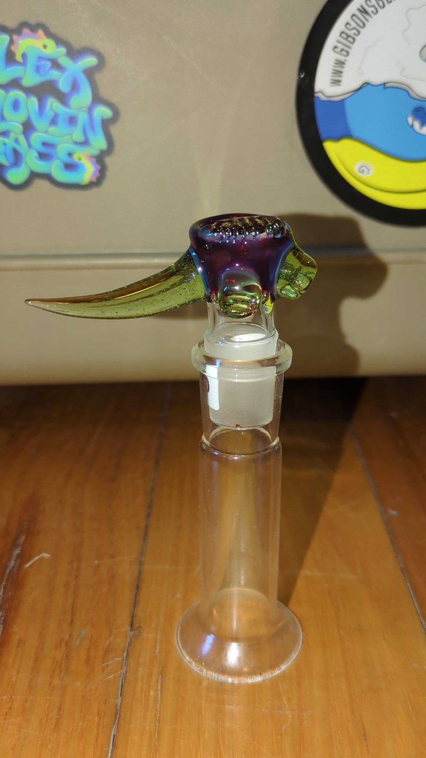 Purple & Red with Neon Green Decal Demon Slide