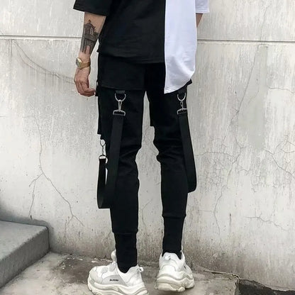 Slim-fit Pants Men Streetwear Techwear