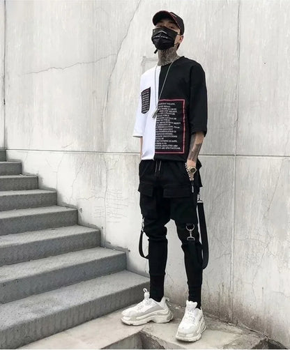 Slim-fit Pants Men Streetwear Techwear