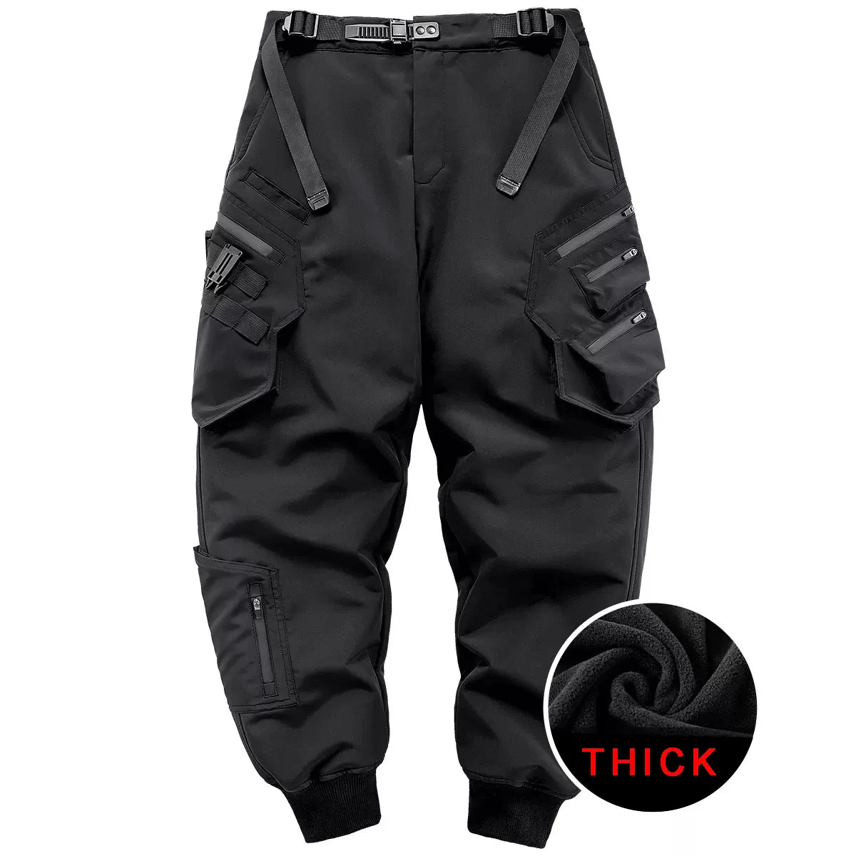 Warm Tactical Pants Men Multi Pockets Cargo