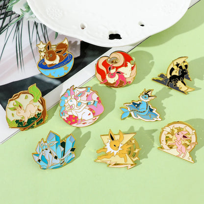 Pokemon Eeveelution Enamel Pins |Metal
