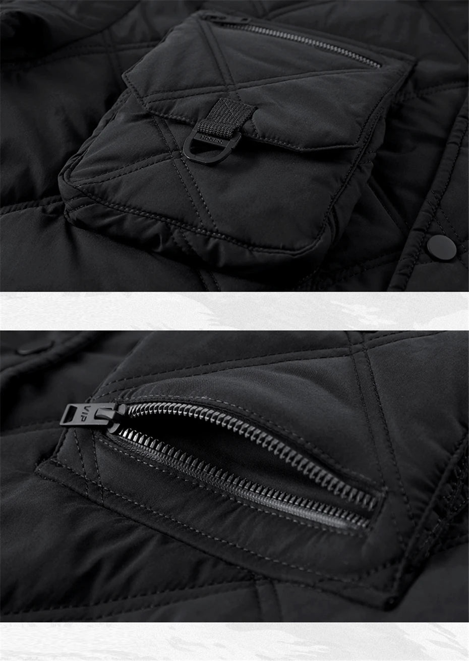 Functional Jacket Big Pocket Design Padded Jacket TeachWear