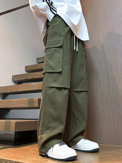 Military Green Overalls Men's Pants