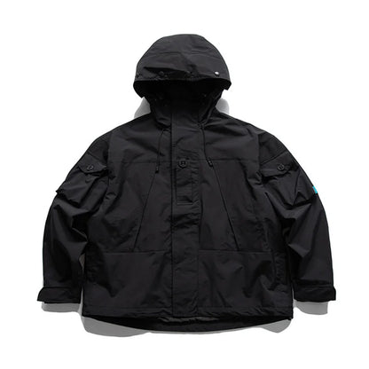 Men's Techwear Hooded Windbreak Jacket