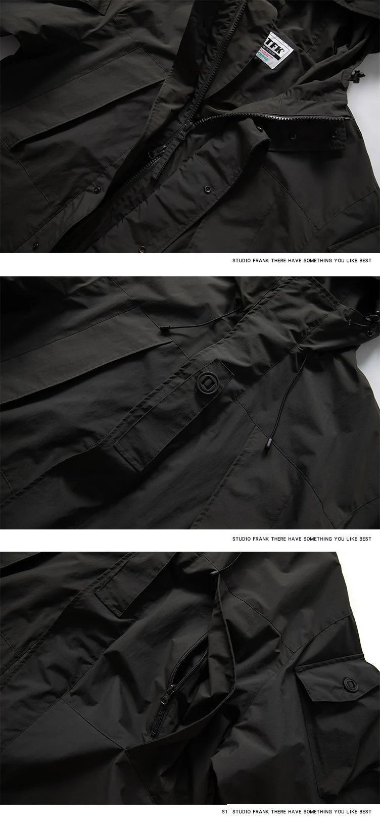 Men's Techwear Hooded Windbreak Jacket