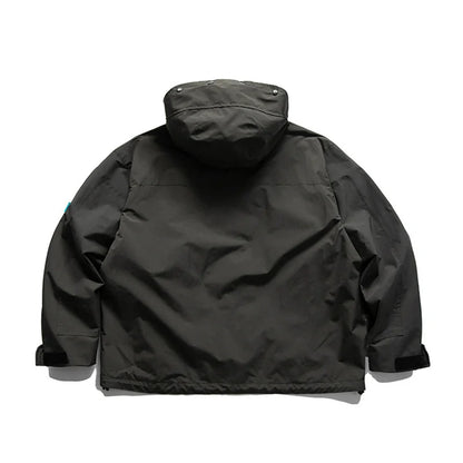 Men's Techwear Hooded Windbreak Jacket