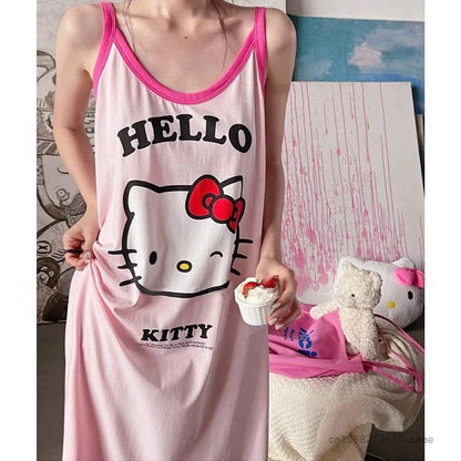 Sanrio Hello Kitty Pajamas Dress for Women Summer