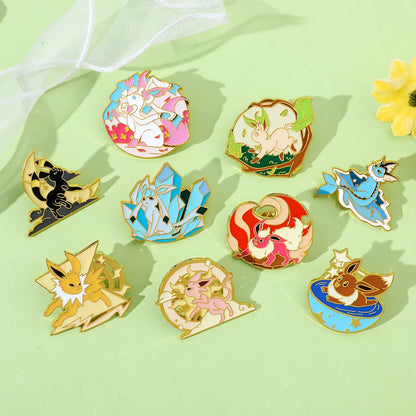 Pokemon Eeveelution Enamel Pins |Metal