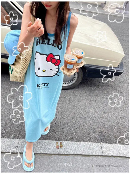 Sanrio Hello Kitty Pajamas Dress for Women Summer