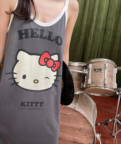 Sanrio Hello Kitty Pajamas Dress for Women Summer