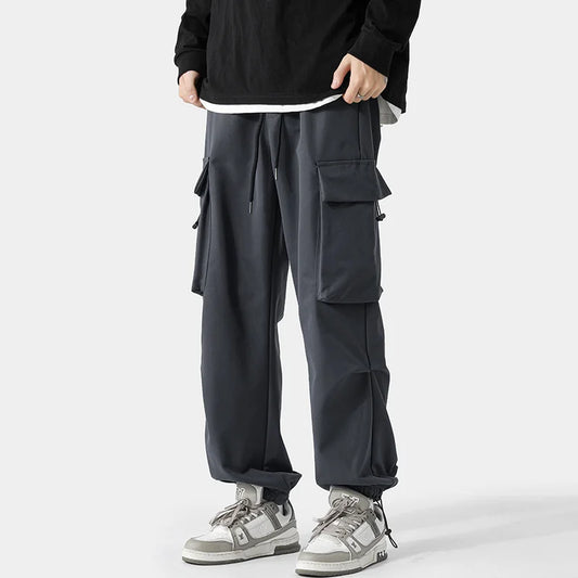 Men's Parachute Pants Side Big Pockets