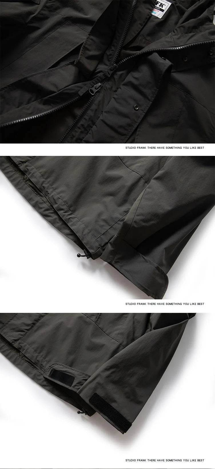 Men's Techwear Hooded Windbreak Jacket