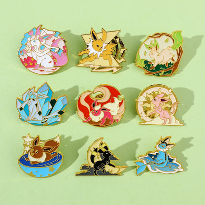 Pokemon Eeveelution Enamel Pins |Metal
