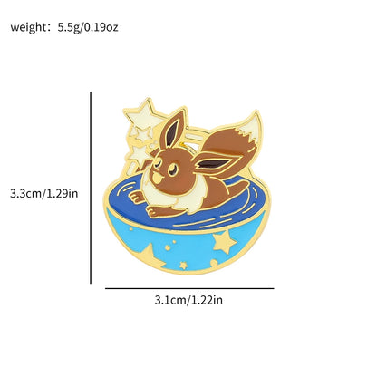 Pokemon Eeveelution Enamel Pins |Metal